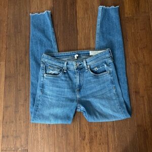rag & bone Cate mid rise blue skinny jeans 26